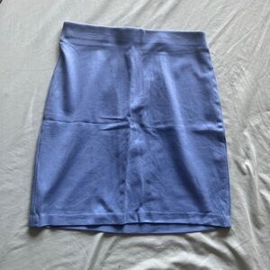 Premise Blue Knee-Length Pencil Skirt Casual